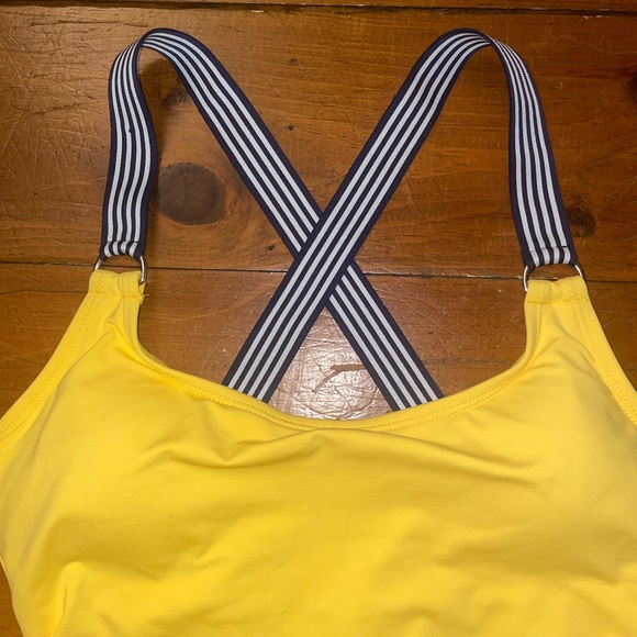Nautica Yellow D Ring One Piece Swim Suit - Picture 3 of 9